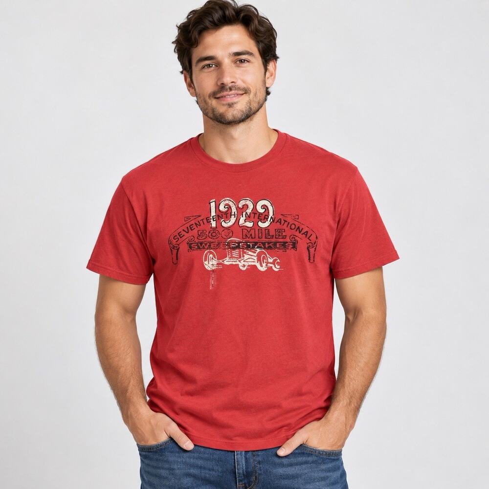 2009 Indianapolis 500 Centennial Era 1929 Retro Racing T Shirt Men’s L NWT Indy
